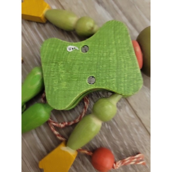 VINTAGE Frog Toad Puppet Toy Wooden Austrian M. Gschnitzer 7" Europe Works - Picture 4 of 12